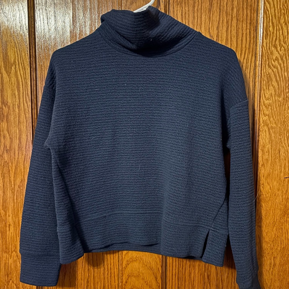 CALIA by Carrie Underwood Dark Blue Cowl Neck Sweater